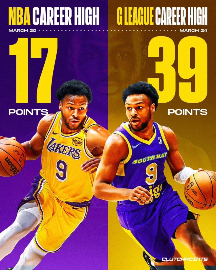 在進步！布朗尼一周內先后創下個人NBA和G聯盟單場得分新紀錄